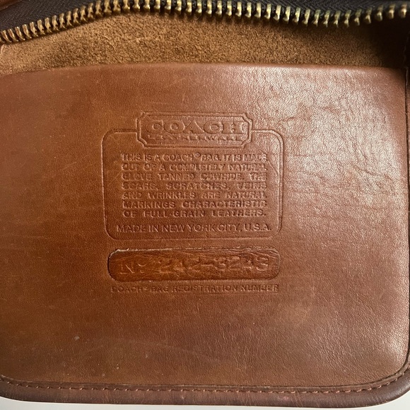 Coach Vintage Compact Slim Satchel 9425 Made In New York - Picture 4 of 6